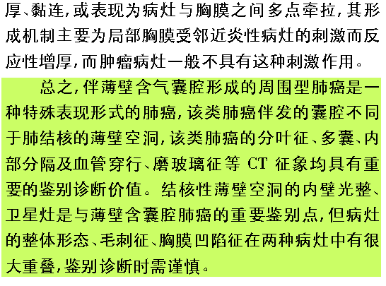 薄壁囊腔型肺癌与薄壁空洞性肺结核的MDCT表现鉴别诊断研究 薄壁囊腔型肺癌与薄壁空洞性肺结核的MDCT表现鉴别诊断研究
