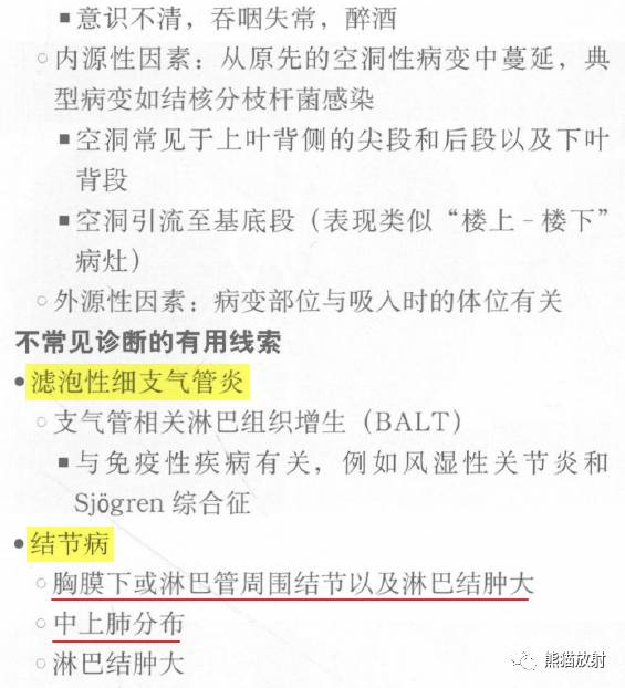 【书摘】“树芽征”的鉴别诊断