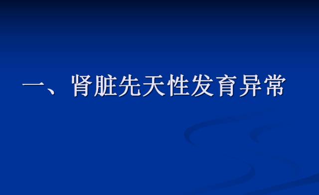 【PPT】泌尿系先天性发育异常的CT诊断