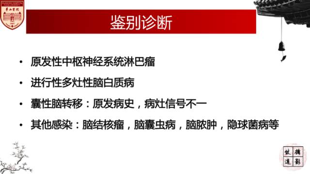 【病例】HIV弓形体脑病1例MR影像表现