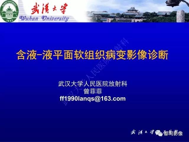 【PPT】含液-液平面软组织病变影像诊断