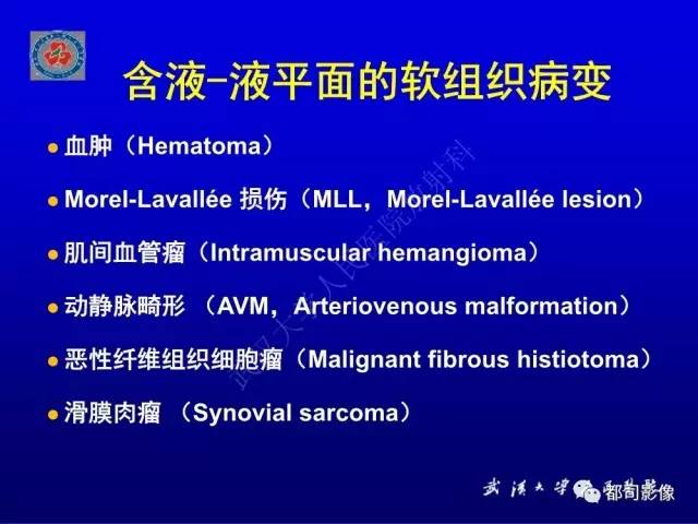 【PPT】含液-液平面软组织病变影像诊断
