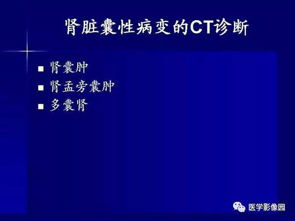 【PPT】肾脏常见病变的CT诊断