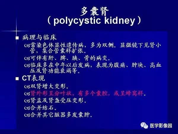 【PPT】肾脏常见病变的CT诊断