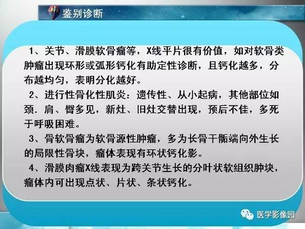 【PPT】骨化性肌炎的影像学诊断