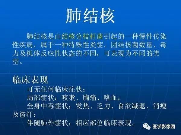 【PPT】各型肺结核的典型影像表现