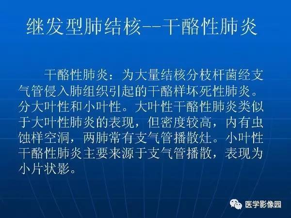【PPT】各型肺结核的典型影像表现