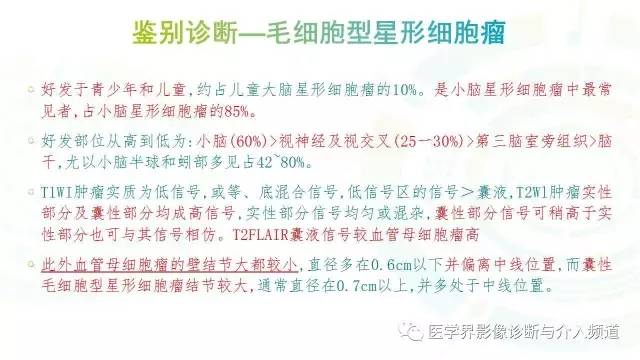 【PPT】中枢血管母细胞瘤的影像表现及鉴别诊断