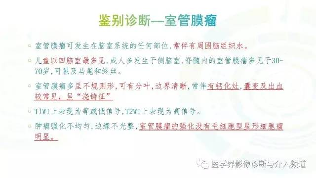 【PPT】中枢血管母细胞瘤的影像表现及鉴别诊断