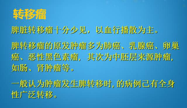 【PPT】脾脏肿瘤CT诊断