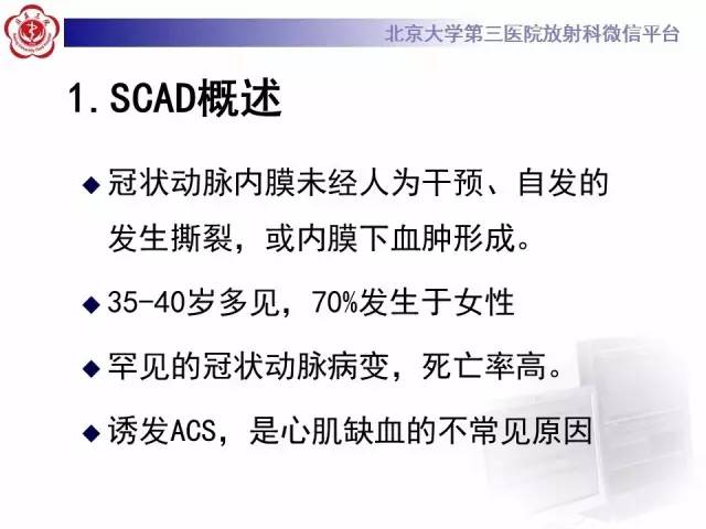 【病例】自发性冠状动脉夹层1例