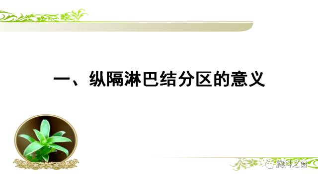 【PPT】胸内(纵膈)淋巴结分区速记