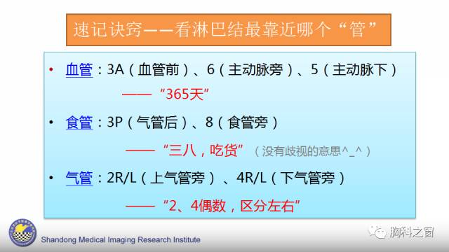 【PPT】胸内(纵膈)淋巴结分区速记