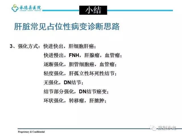 【PPT】肝脏常见占位性病变影像表现及诊断思路
