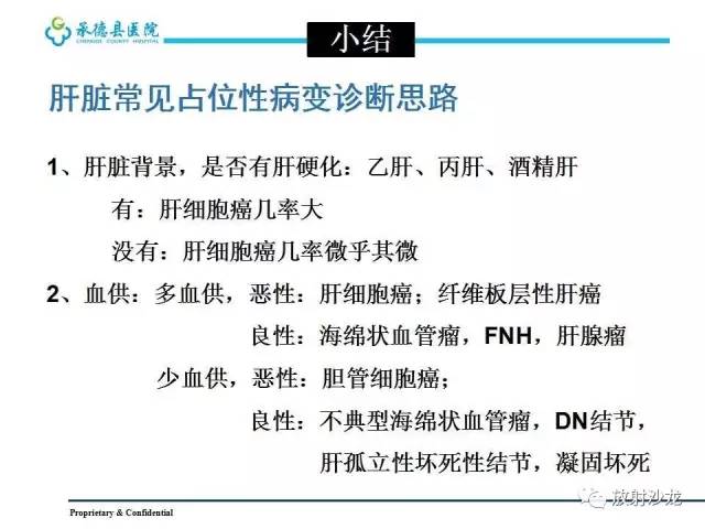 【PPT】肝脏常见占位性病变影像表现及诊断思路