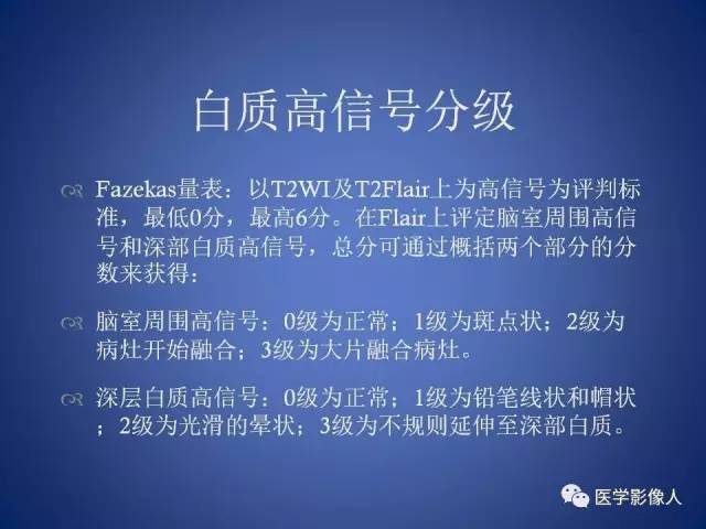 【PPT】脑白质病变的影像学诊断及鉴别诊断