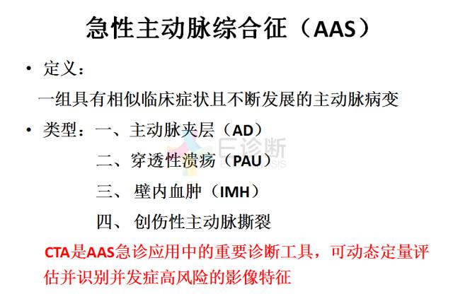 【PPT】急性主动脉综合征CTA诊断及高风险征象评估