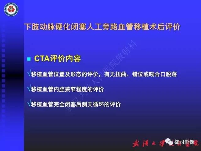 【PPT】CTA在血管病变术后评价中的应用