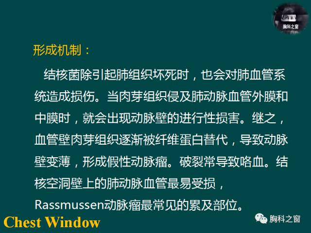 【PPT】肺结核假性动脉瘤