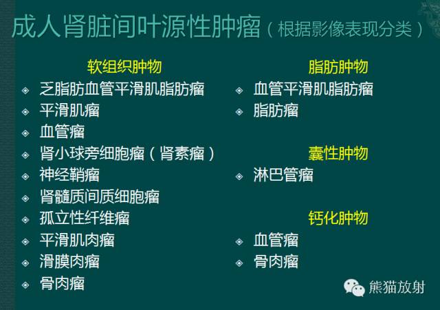 【PPT】成人肾脏间叶源性肿瘤 【PPT】成人肾脏间叶源性肿瘤