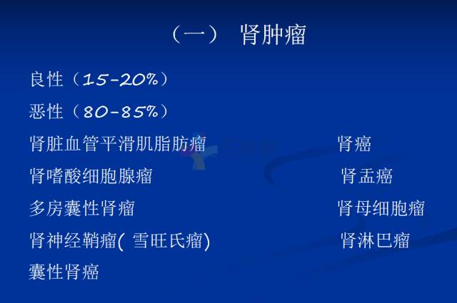 【PPT】泌尿系疾病的影像诊断
