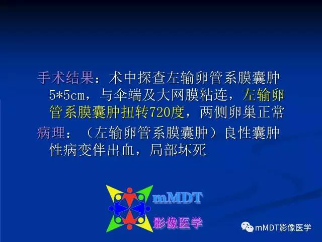 【PPT】女性附件扭转MRI的表现