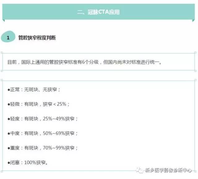 教你轻松学看冠脉CTA
