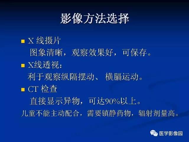 【PPT】儿童气管及支气管非金属异物影像学评价