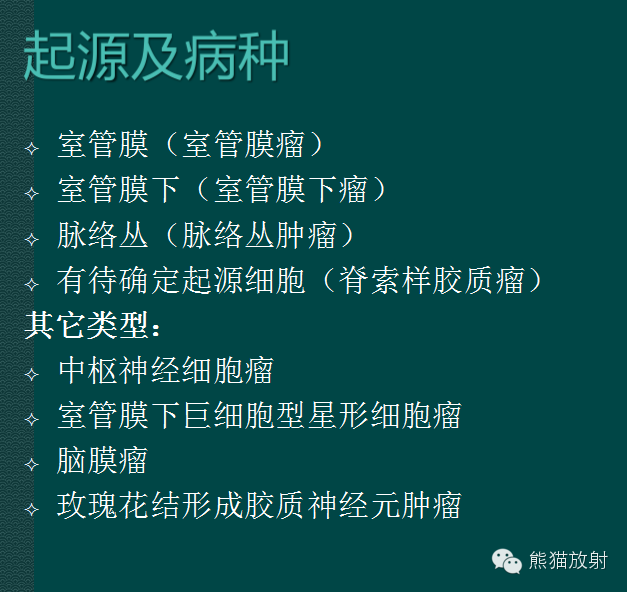 【PPT】脑室内肿瘤影像学表现 【PPT】脑室内肿瘤影像学表现