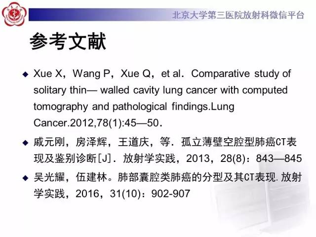 【病例】囊腔类肺癌1例CT影像表现