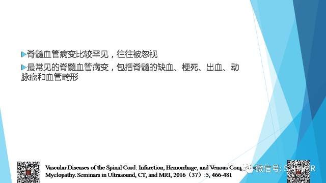【PPT】脊髓常见血管性病变的临床与影像