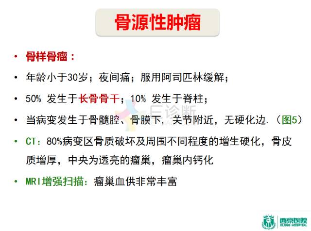 【PPT】良恶性骨肿瘤：影像诊断和图像特征