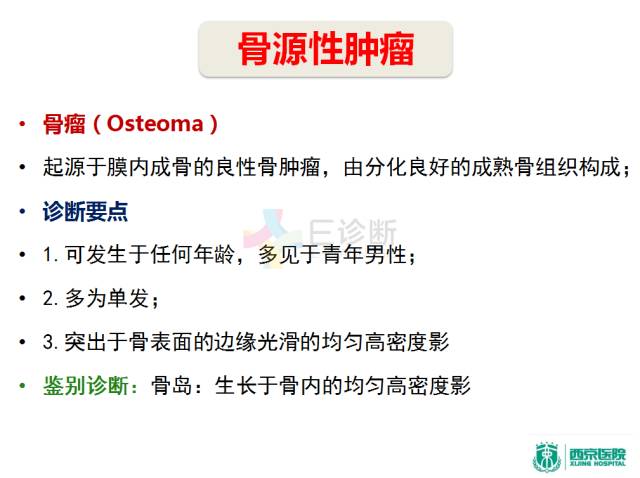 【PPT】良恶性骨肿瘤：影像诊断和图像特征