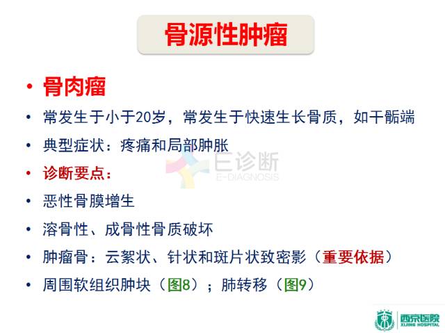 【PPT】良恶性骨肿瘤：影像诊断和图像特征