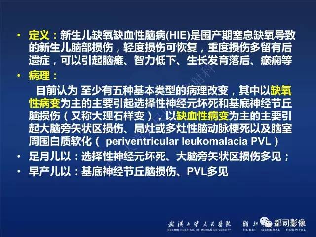 【PPT】新生儿缺氧缺血性脑病影像诊断