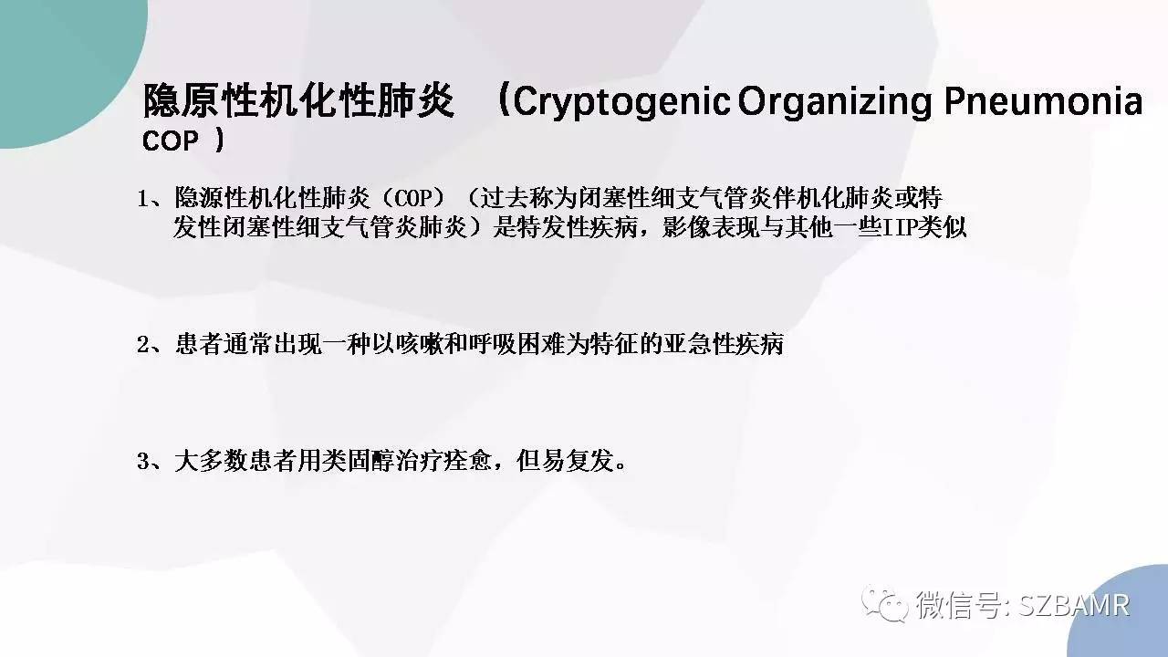 【PPT】特发性间质性肺炎的影像与病理
