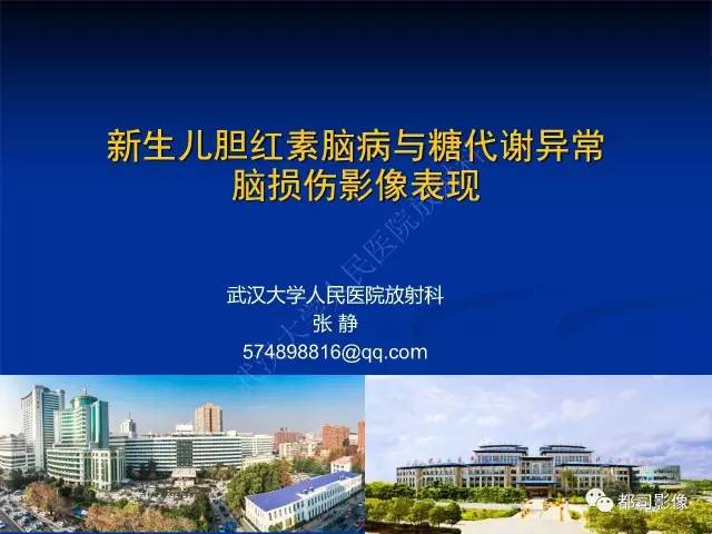 【PPT】新生儿胆红素脑病与糖代谢异常脑损伤影像表现