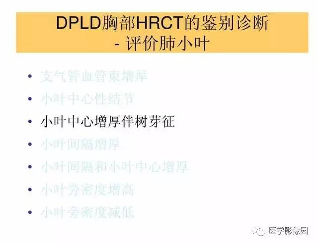 【PPT】DPLD胸部HRCT鉴别诊断