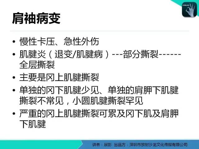 【PPT】肩峰下撞击综合征和肩袖损伤的MR表现