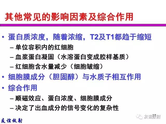 【PPT】基本病变的MR信号分析——出血MRI信号演变及分子机制