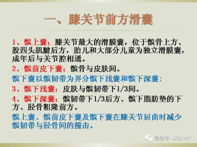 【PPT】膝关节滑囊影像解剖与病变