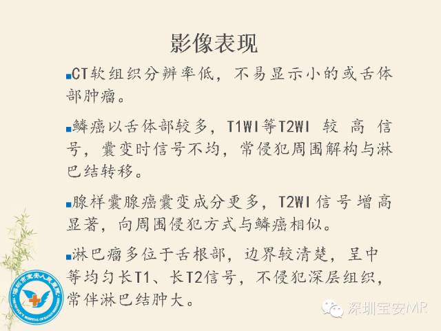 【PPT】舌和口底影像解剖及临床病例一组
