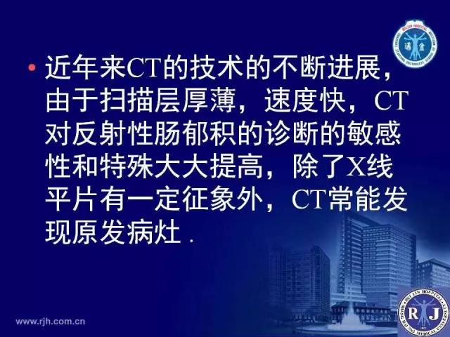 【PPT】反射性肠郁积的影像学表现