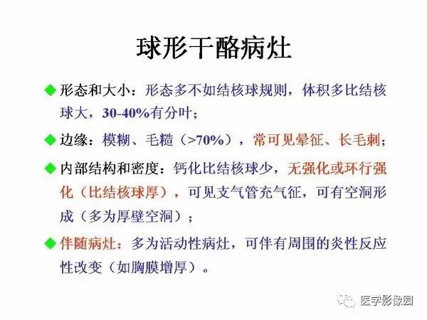 【PPT】肺球形结核的诊断——与周围型肺癌的鉴别