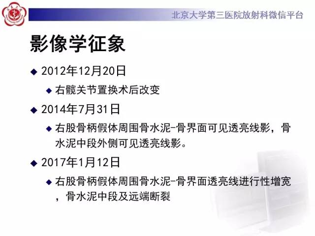 【病例】髋关节置换术后假体松动2例X线
