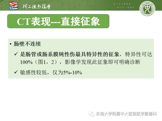 【PPT】经手术证实的肠管及肠系膜钝性损伤的CT表现