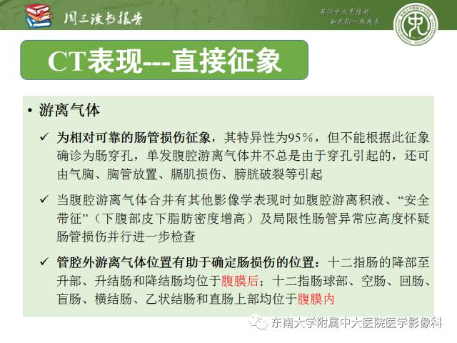 【PPT】经手术证实的肠管及肠系膜钝性损伤的CT表现