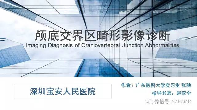 【PPT】颅底交界区畸形影像诊断