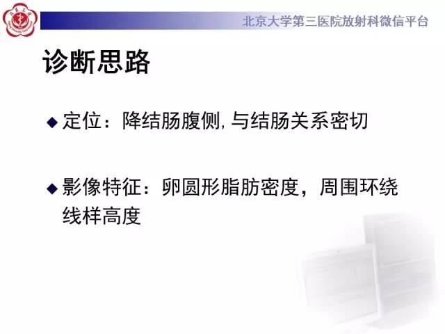 【病例】肠脂垂炎1例CT影像表现