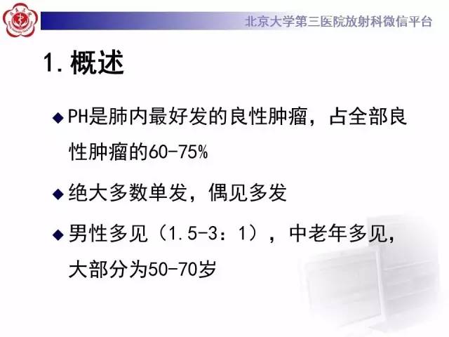 【病例】肺错构瘤1例CT影像表现